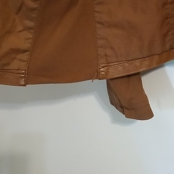 Brown Faux Leather Jacket - Picture 4 of 4